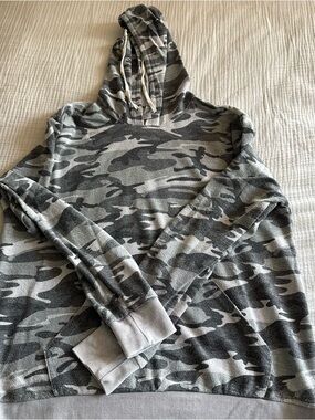 Gray Camouflage Hoodie